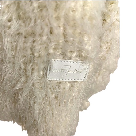 7 FOR ALL MANKIND Sweater W/Cute Buttons & A Bow At Hemline Size 2T - Picture 3 of 5